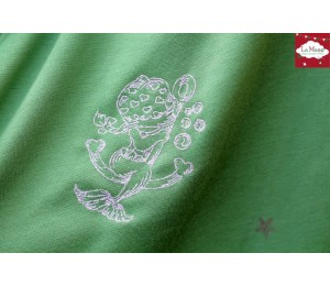 Stickserie - Meerjungfrau Redwork